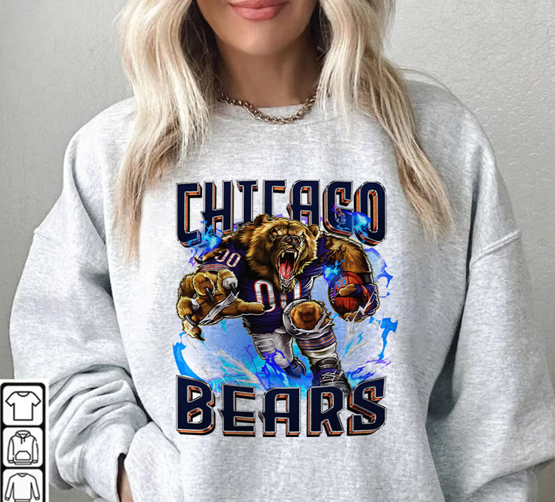 Chicago Bears Football Sweatshirt png ,  T-Shirt Png, NFL T-Shirt Design 102