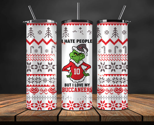 Tampa Bay Buccaneers Christmas Tumbler Png,NFL Merry Christmas Png, NFL Christmas Tumbler Wrap 103