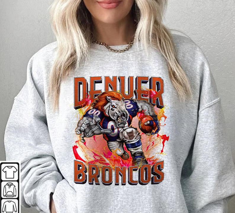 Denver Broncos Football Sweatshirt png ,  T-Shirt Png, NFL T-Shirt Design 106