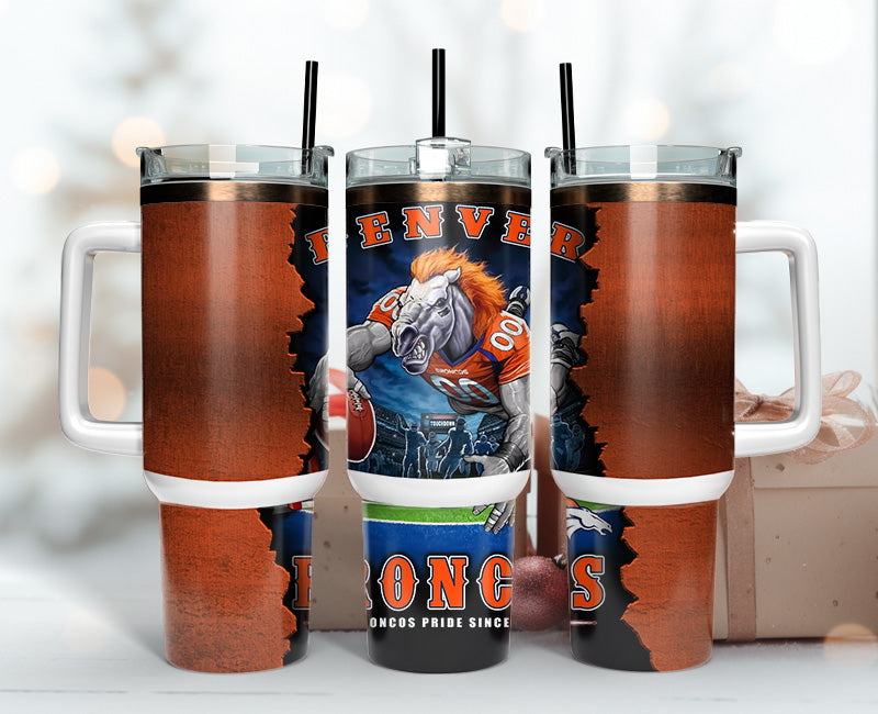 Denver Broncos Tumbler 40oz Png, 40oz Tumler Png 107