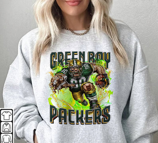 Green Bay Packers Football Sweatshirt png ,  T-Shirt Png, NFL T-Shirt Design 108