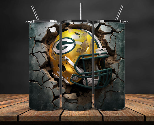 Green Bay Packers Tumbler Wrap, NFL Logo Tumbler Png, NFL Design Png-109