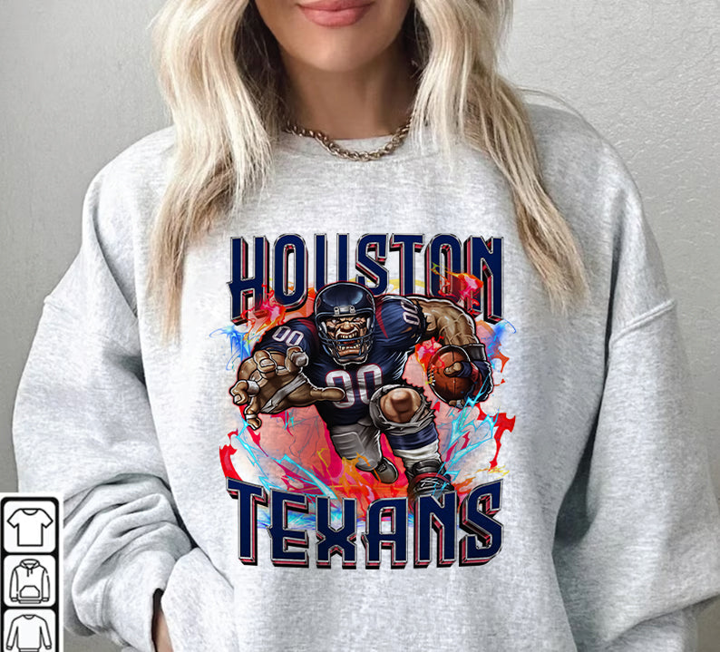 Houston Texans Football Sweatshirt png ,  T-Shirt Png, NFL T-Shirt Design 109