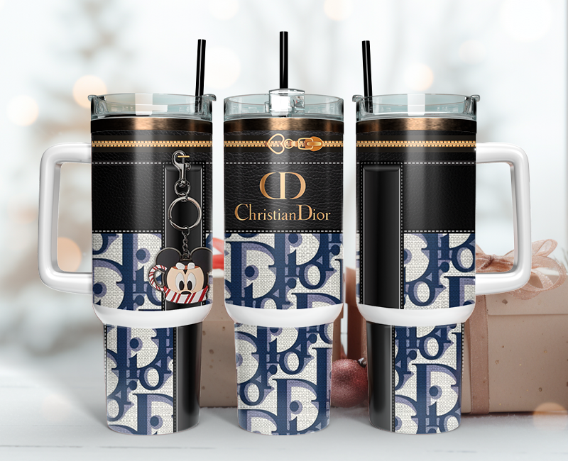 Christian Dior Tumbler Wrap 40oz, Logo Fashion Tumbler Wrap 40oz, Tumbler 40oz Png 113