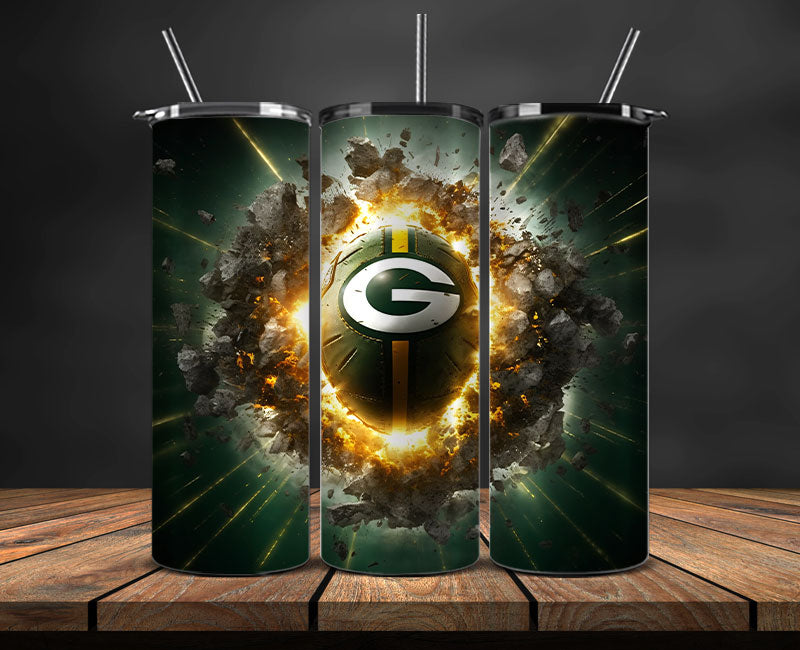 Green Bay Packers Tumbler Wrap, NFL Logo Tumbler Png, NFL Design Png-113