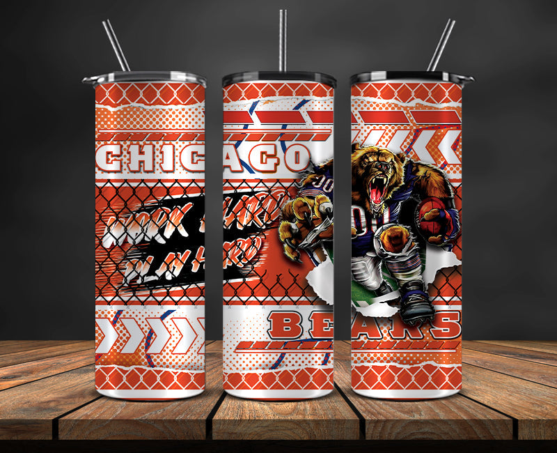 Chicago Bears Tumbler, Bears Logo, Mascot Football Png 113