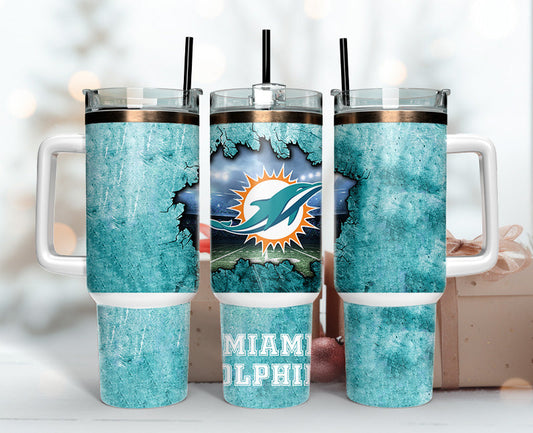 Miami Dolphins Tumbler 40oz Png,  40oz Tumbler Skinny  119