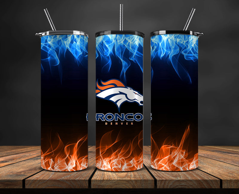 Broncos Tumbler Wrap , Tumbler 20oz with fire effect  11