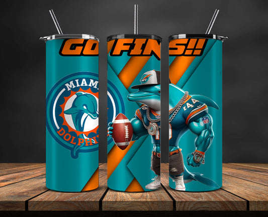 Miami Dolphins Tumbler, Dolphins Logo, Mascot Football Png 11