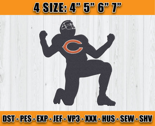 Bears Embroidery, NFL Bears Embroidery, NFL Machine Embroidery Digital 124