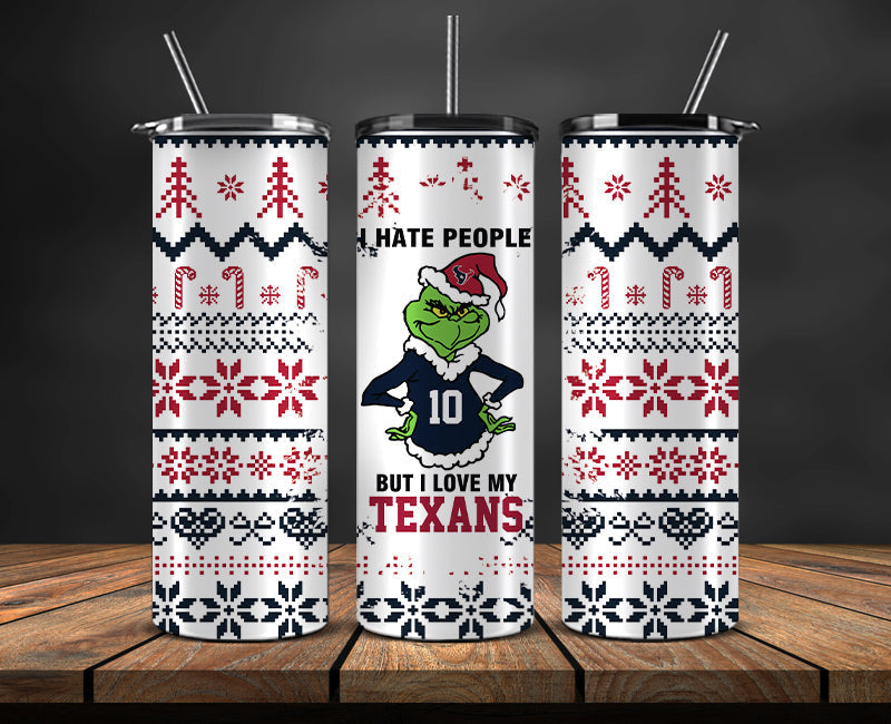 Houston Texans Christmas Tumbler Png,NFL Merry Christmas Png, NFL Christmas Tumbler Wrap 126