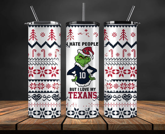 Houston Texans Christmas Tumbler Png,NFL Merry Christmas Png, NFL Christmas Tumbler Wrap 126