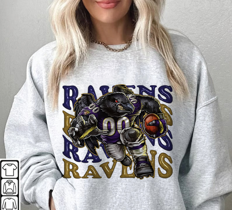 Baltimore Ravens Football Sweatshirt png ,  T-Shirt Png, NFL T-Shirt Design 131