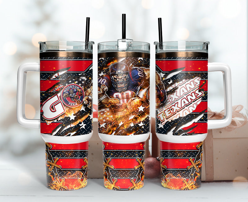 Houston Texans Tumbler 40oz Png,  40oz Tumbler Skinny  13