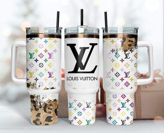 LV Tumbler Wrap 40oz, Logo Fashion Tumbler Wrap 40oz, Tumbler 40oz Png 13