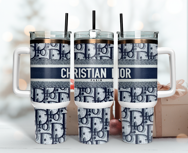 Dior Tumbler Wrap 40oz, Logo Fashion Tumbler Wrap 40oz, Tumbler 40oz Png 144