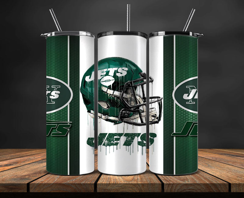 New York Jets Tumbler Wrap, NFL Logo Tumbler Png, NFL Design Png-17