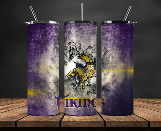 Minnesota Vikings Tumbler Wrap, American Football Tumbler PNG -17