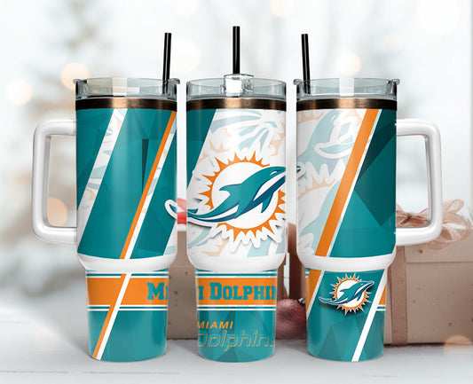 Miami Dolphins  40oz Tumbler,NFL Tumbler Wrap , 40oz Tumbler Sublimation Png , 40oz Tumbler Wrap 85