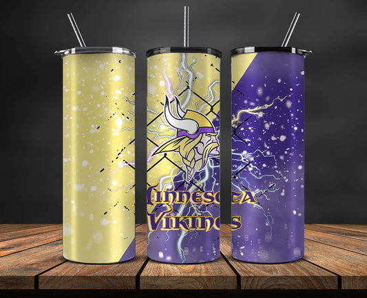 Minnesota Vikings Tumbler Wrap, American Football Tumbler PNG -01