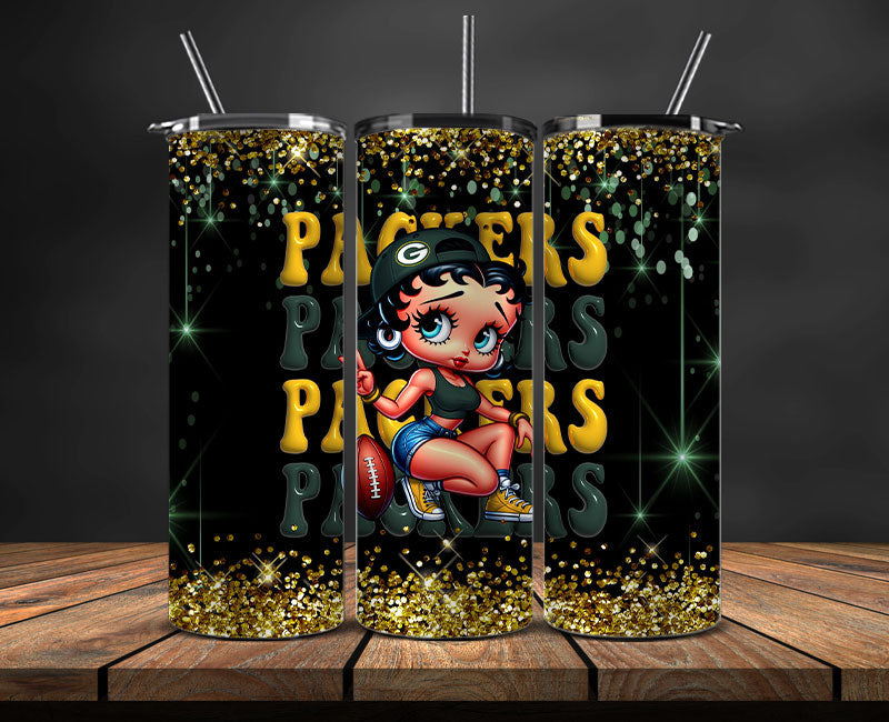 Green Bay Packers Tumbler Wraps, NFL Tumbler Wrap By AI, AI Tumbler Wrap 20