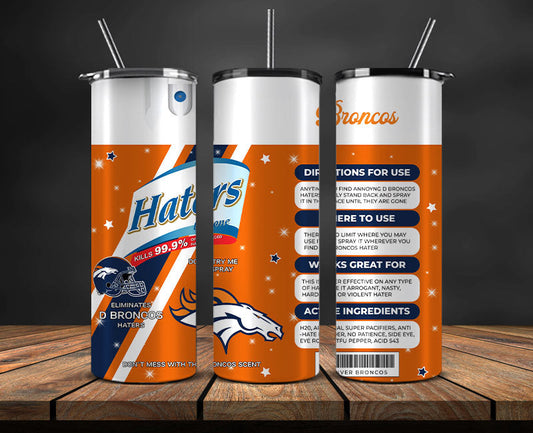 Denver Broncos Haters Be Gone Tumbler Png, Nfl Tumbler Png 21