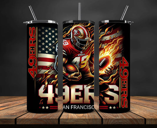 San Francisco 49ers Tumbler Wrap, American Football Tumbler PNG -21