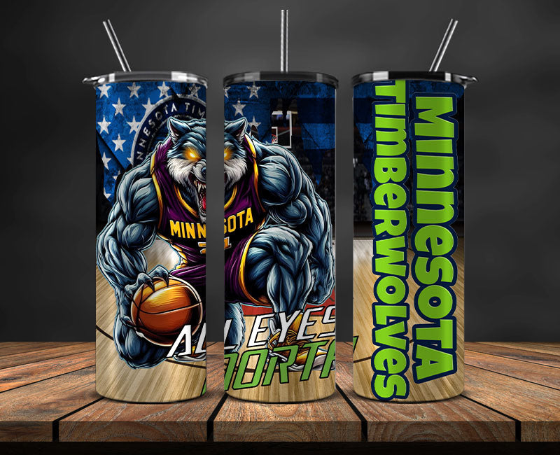 Minnesota Tumbler Wrap, Basketball Design,NBA Teams,NBA Sports,Nba Tumbler Wrap,NBA DS-22