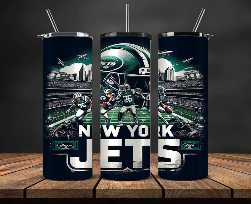 New York Jets Tumbler Wrap, American Football Tumbler PNG - 23