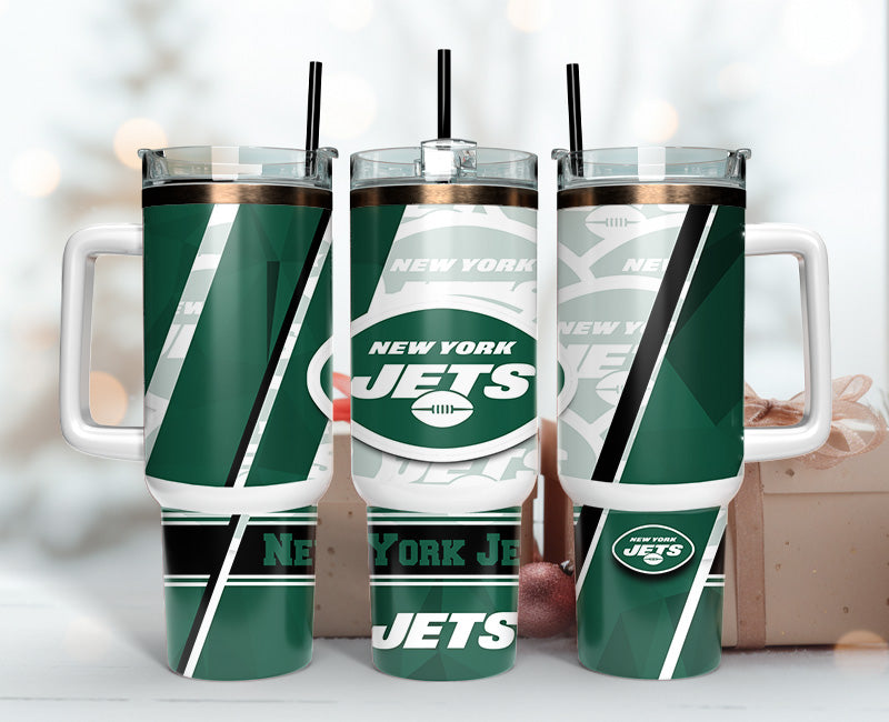 New York Jets 40oz Tumbler,NFL Tumbler Wrap , 40oz Tumbler Sublimation Png , 40oz Tumbler Wrap 90