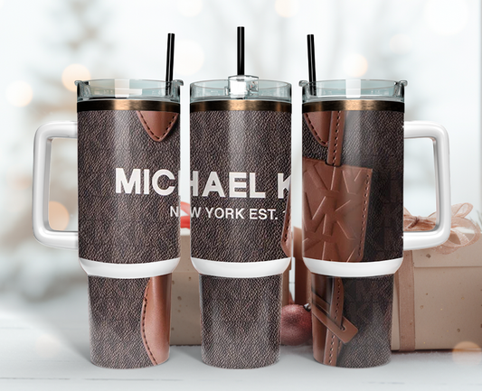 Michael Kors Tumbler Wrap 40oz, Logo Fashion Tumbler Wrap 40oz, Tumbler 40oz Png 24