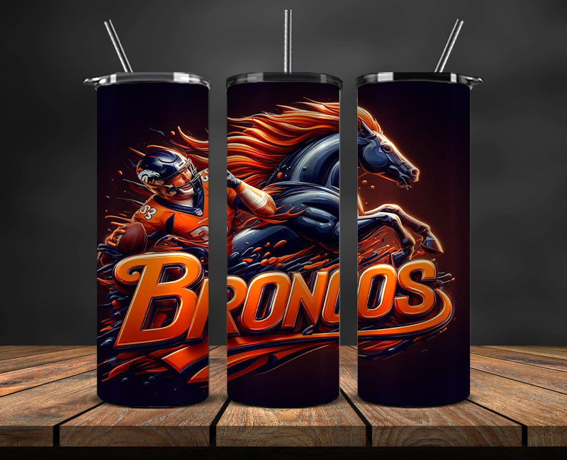 Denver Broncos Tumbler Wrap, American Football Tumbler PNG - 24