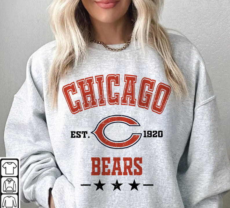 Chicago Bears Football Sweatshirt png ,  T-Shirt Png, NFL T-Shirt Design 255