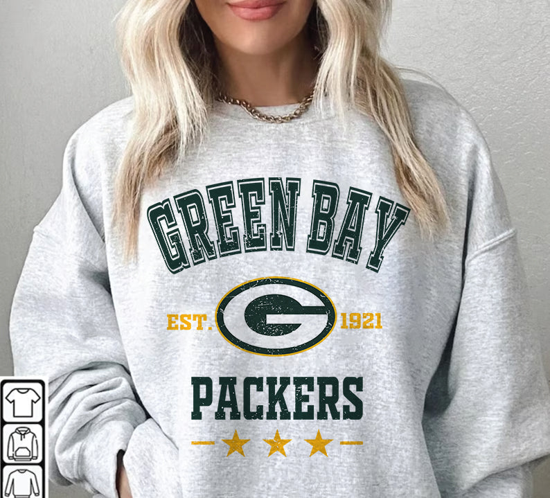 Green Bay Packers Football Sweatshirt png ,  T-Shirt Png, NFL T-Shirt Design 258