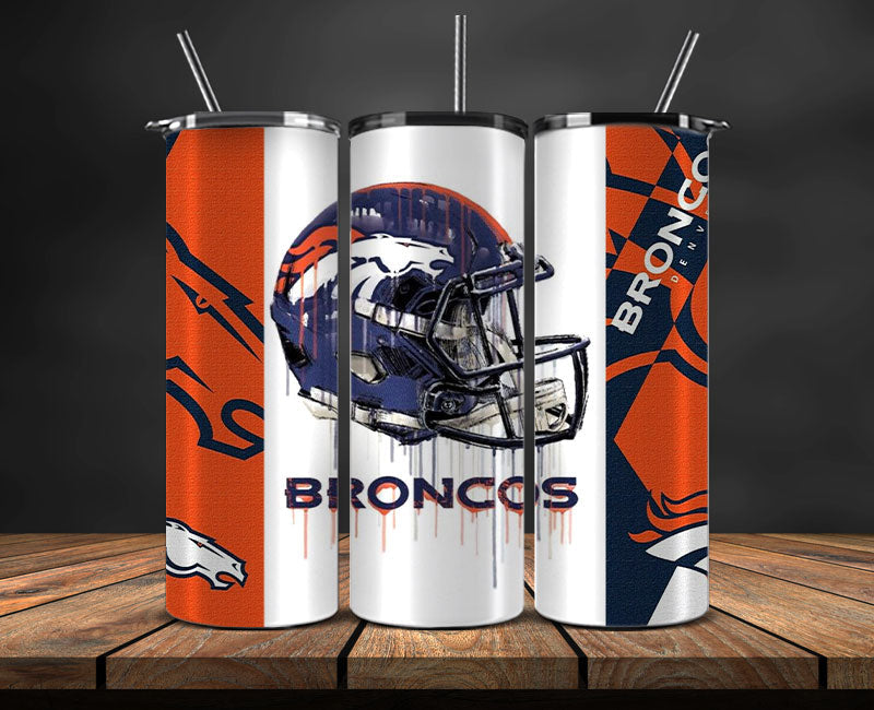 Denver Broncos Tumbler Wrap, NFL Logo Tumbler Png, NFL Design Png-25