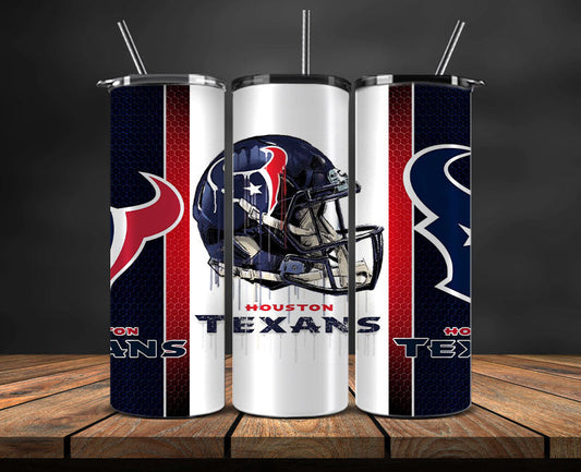 Houston Texans Tumbler Wrap, NFL Logo Tumbler Png, NFL Design Png-26