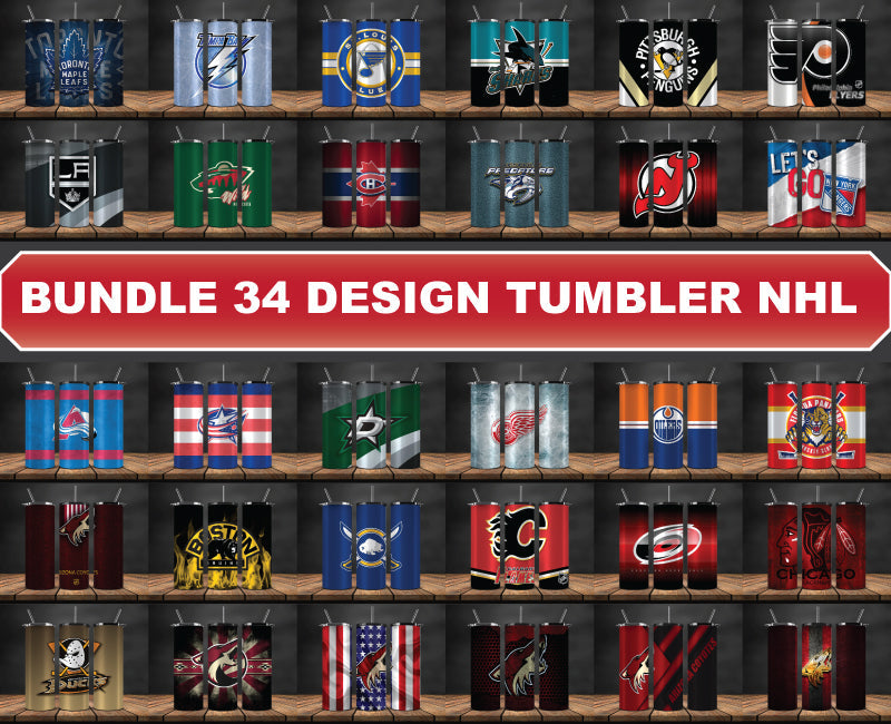 Bundle NHL Logo Tumbler Wrap, Bundle Sport Tumbler 02