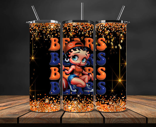 Chicago Bears Tumbler Wraps, NFL Tumbler Wrap By AI, AI Tumbler Wrap 2