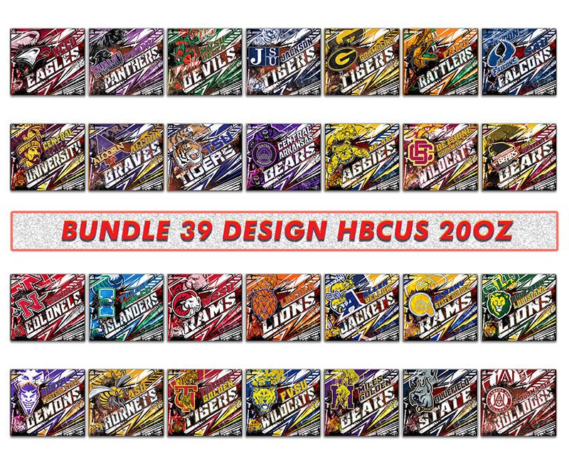 Bundle HBCUS Logo Tumbler Wrap, Bundle Sport Tumbler 31