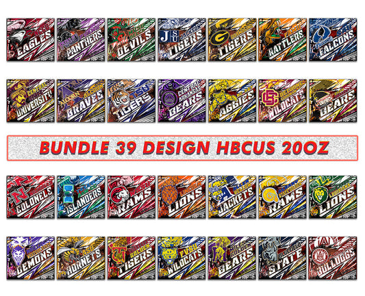 Bundle HBCUS Logo Tumbler Wrap, Bundle Sport Tumbler 31