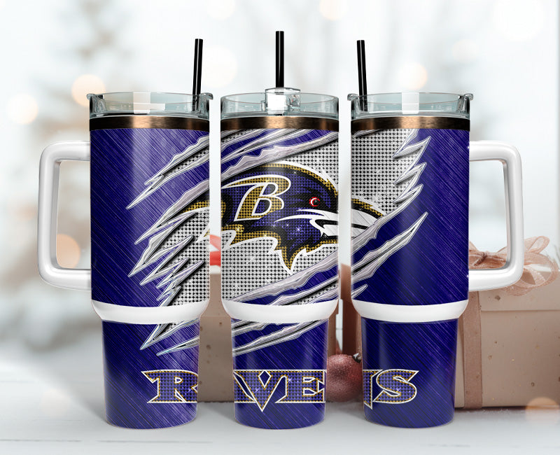 Baltimore Ravens Tumbler 40oz Png, 40oz Tumler Png 33