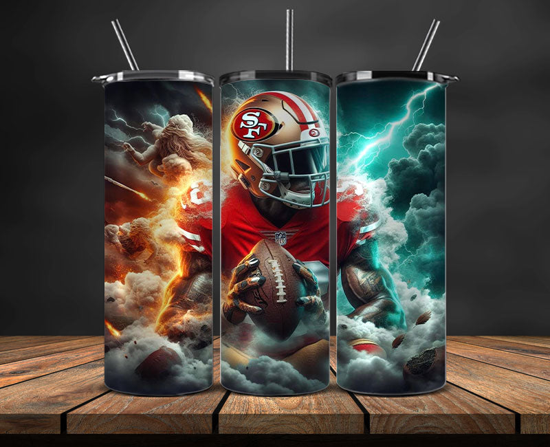 San Francisco 49ers Tumbler Wrap, American Football Tumbler PNG -36