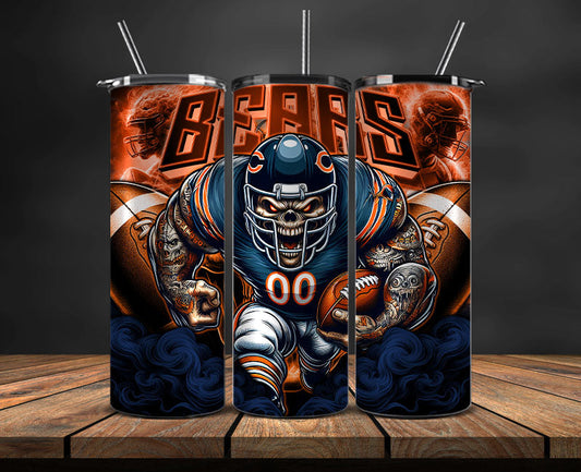 Chicago Bears Tumbler Wrap, NFL Tumbler Wrap By AI, AI Tumbler Wrap 38