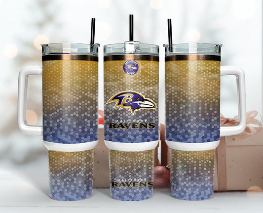 Baltimore Ravens Tumbler 40oz Png, 40oz Tumler Png 03