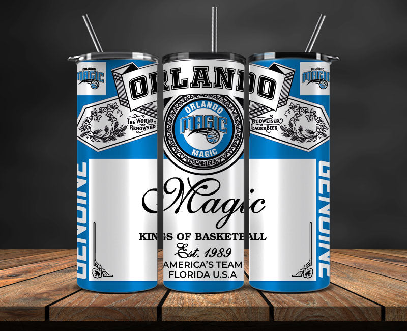 Orlando Magic Tumbler Wrap, Basketball Design,NBA Teams,NBA Sports,Nba Tumbler Wrap,NBA DS-41