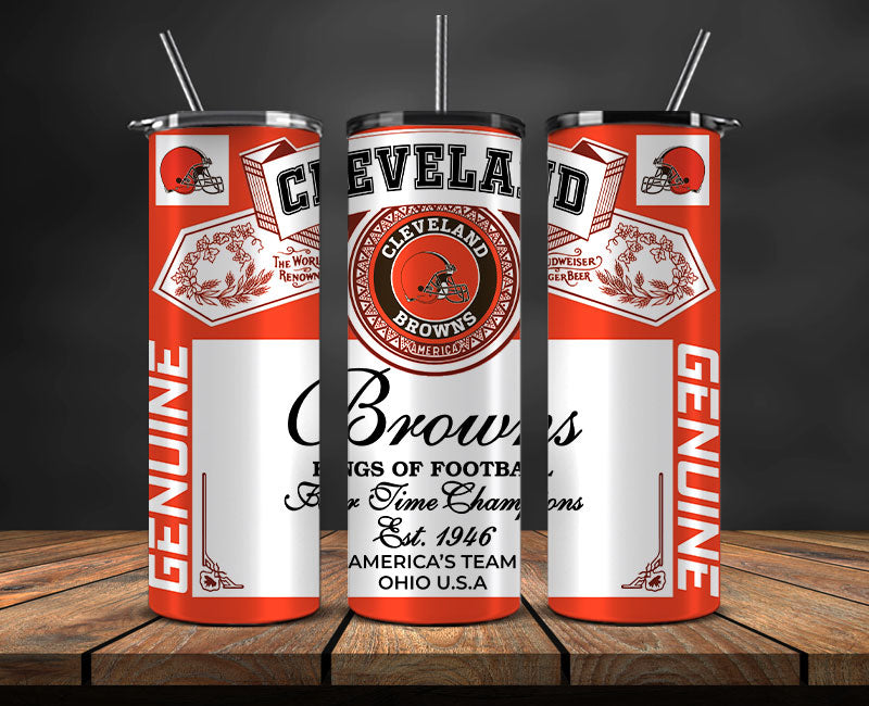 Cleveland Browns  Tumbler Wrap,Vintage Budweise Tumbler Wrap DS 41