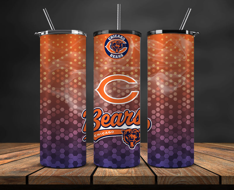 Bears Tumbler Wrap , Football Wraps, Nfl Smoke Tumbler Wrap 45