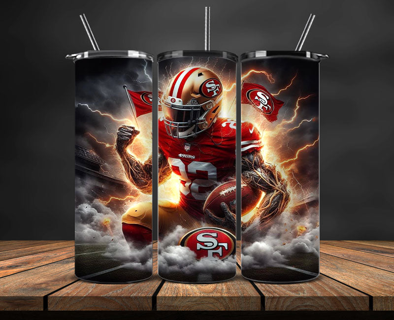 San Francisco 49ers Tumbler Wrap, American Football Tumbler PNG -49