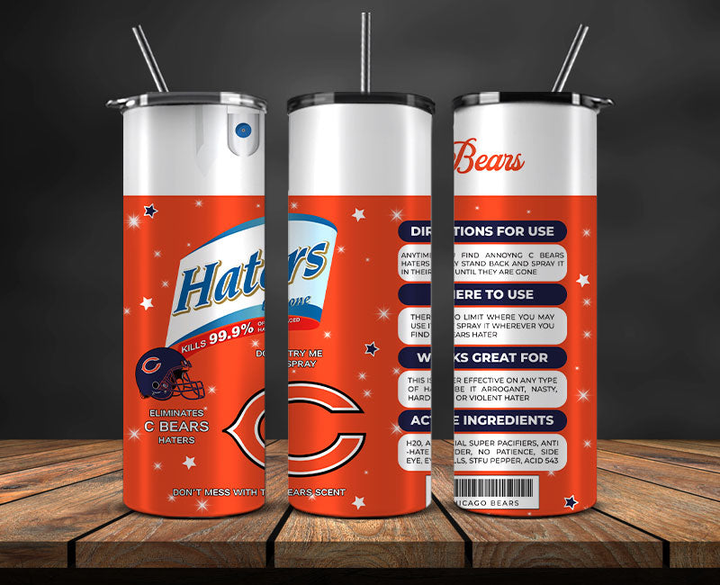 Chicago Bears Haters Be Gone Tumbler Png,Nfl Tumbler Png 04