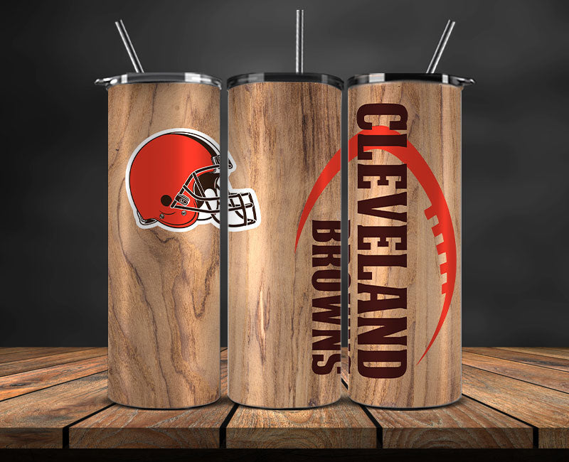 Cleveland Browns Tumbler Wrap, NFL Logo Tumbler Png, NFL Design Png-51